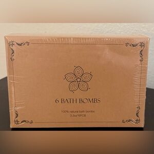 New Sealed 100% Natural 6 Pack Bath Bombs By Vinakas